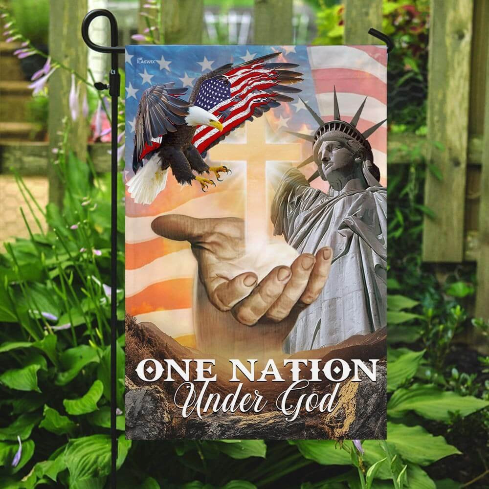 Christian Garden Flags, One Nation Under God American Flags, Christian House Flags, Christian Cross Flag, Faith Flag