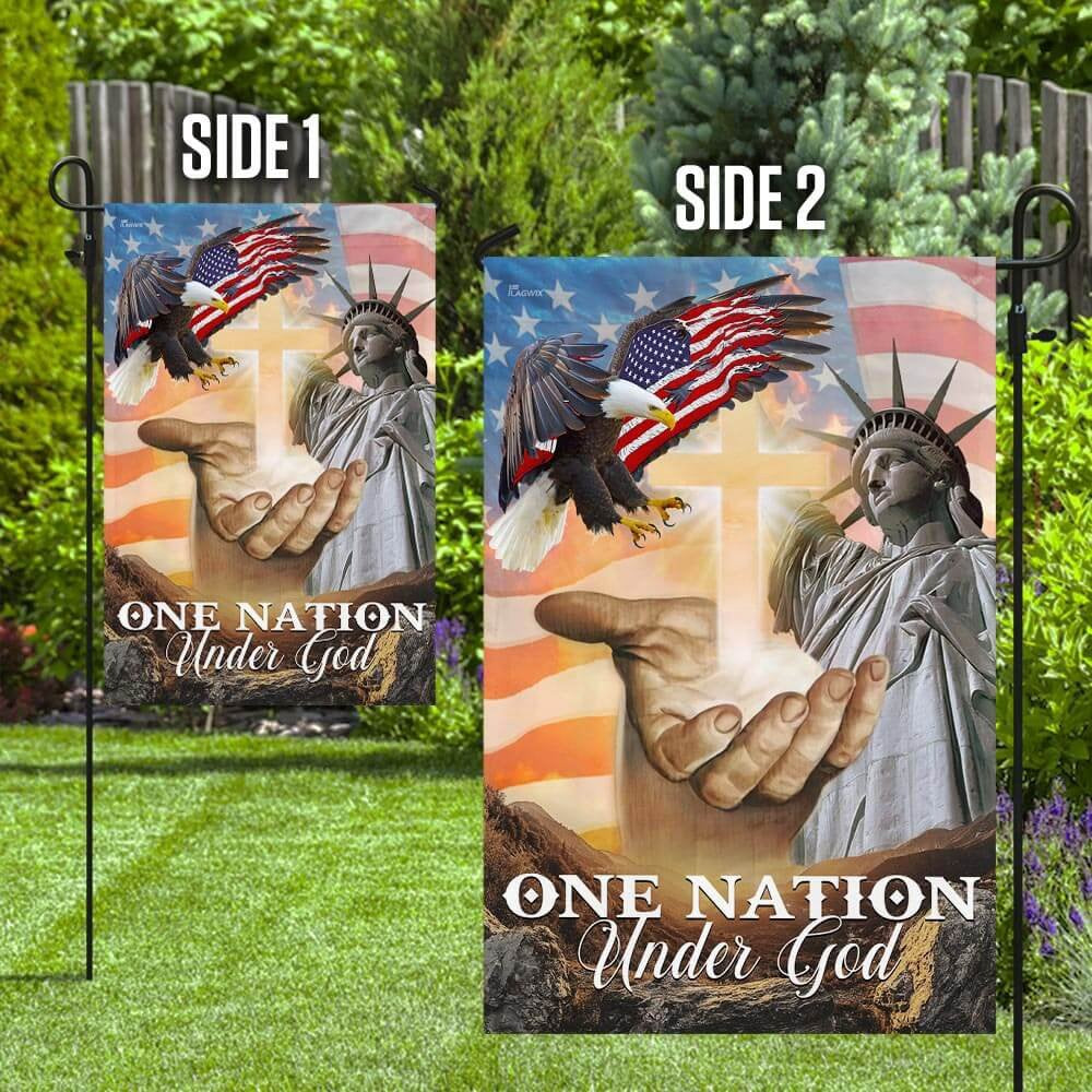 Christian Garden Flags, One Nation Under God American Flags, Christian House Flags, Christian Cross Flag, Faith Flag