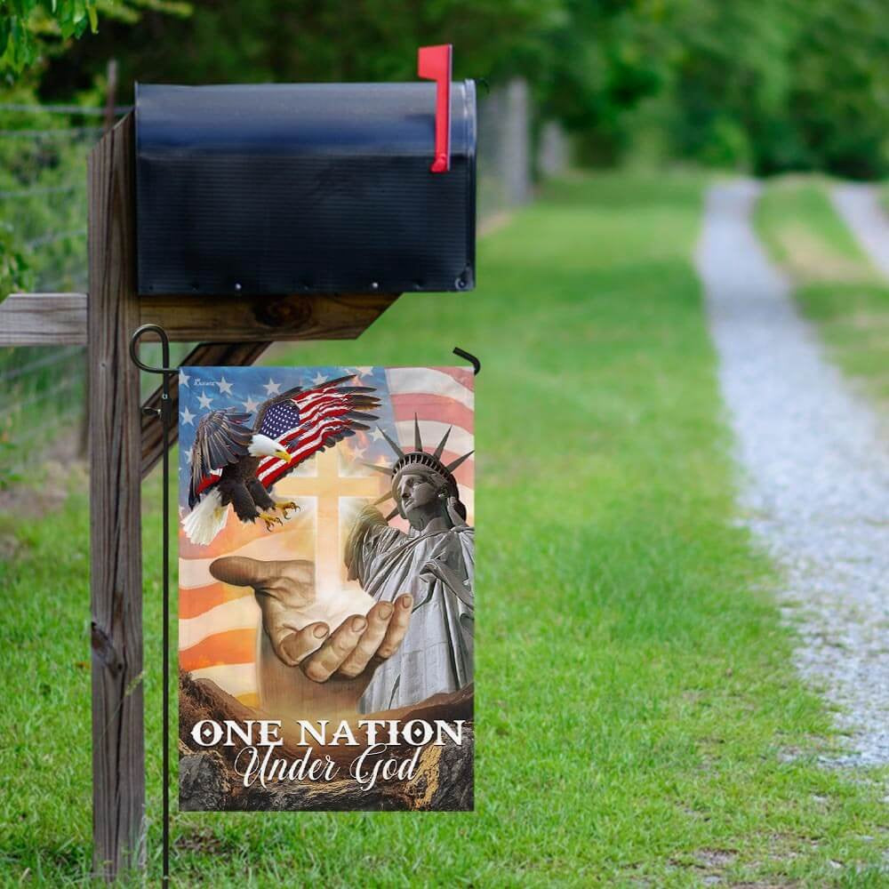 Christian Garden Flags, One Nation Under God American Flags, Christian House Flags, Christian Cross Flag, Faith Flag