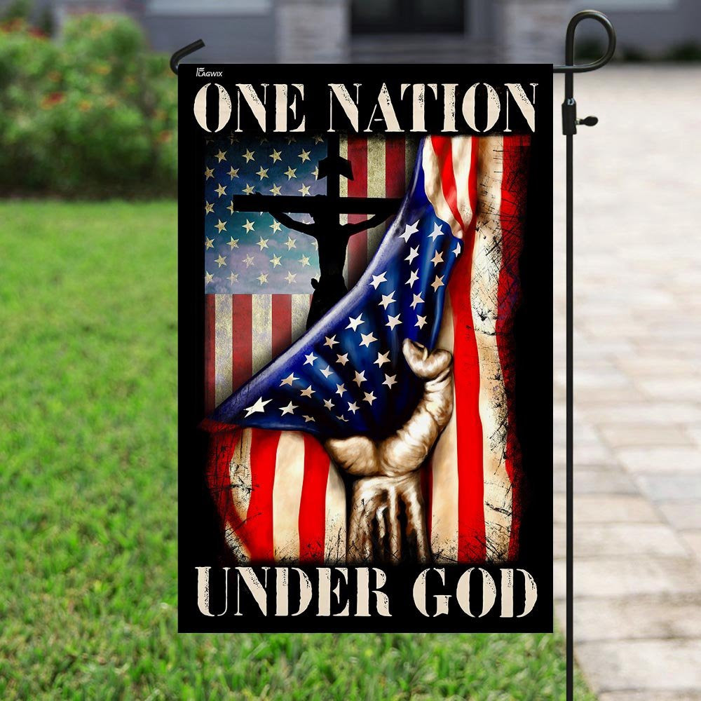 Christian Garden Flags, One Nation Under God  Flag, Christian House Flags, Christian Cross Flag, Faith Flag
