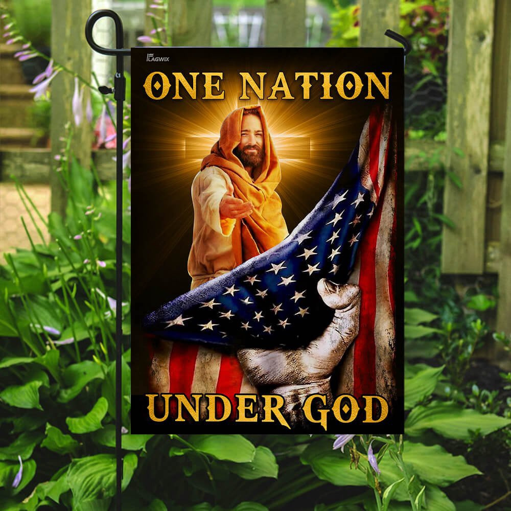 Christian Garden Flags, One Nation Under God Flag, Christian House Flags, Christian Cross Flag, Faith Flag