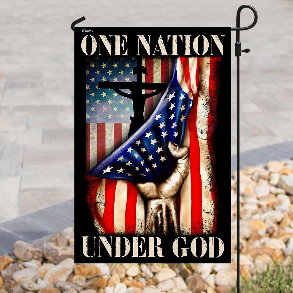 Christian Garden Flags, One Nation Under God  Flag, Christian House Flags, Christian Cross Flag, Faith Flag