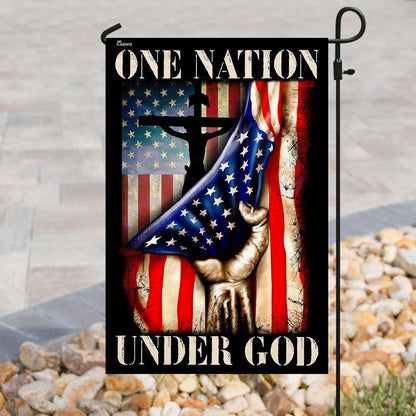Christian Garden Flags, One Nation Under God  Flag, Christian House Flags, Christian Cross Flag, Faith Flag