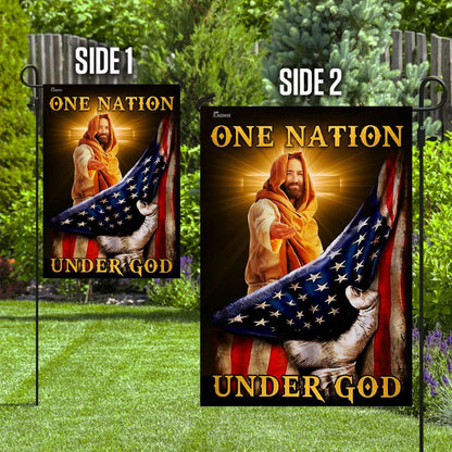 Christian Garden Flags, One Nation Under God Flag, Christian House Flags, Christian Cross Flag, Faith Flag