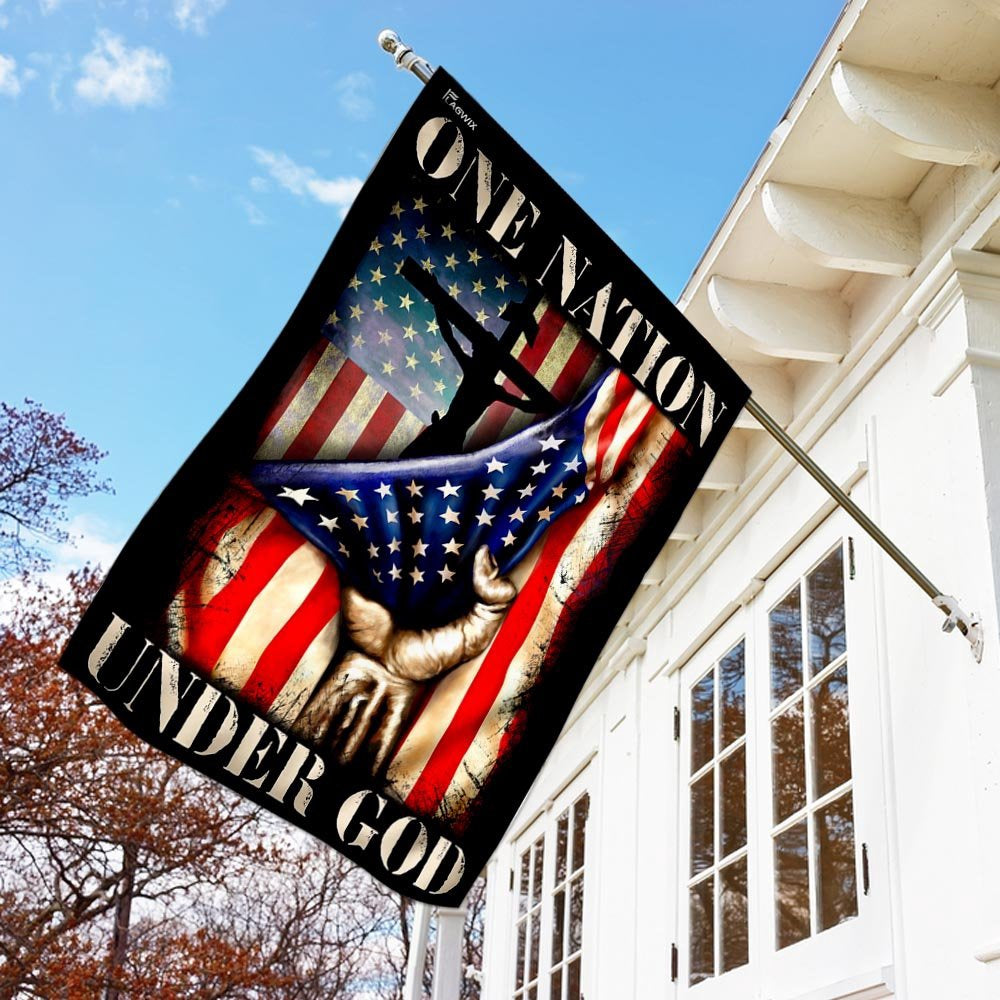 Christian Garden Flags, One Nation Under God  Flag, Christian House Flags, Christian Cross Flag, Faith Flag