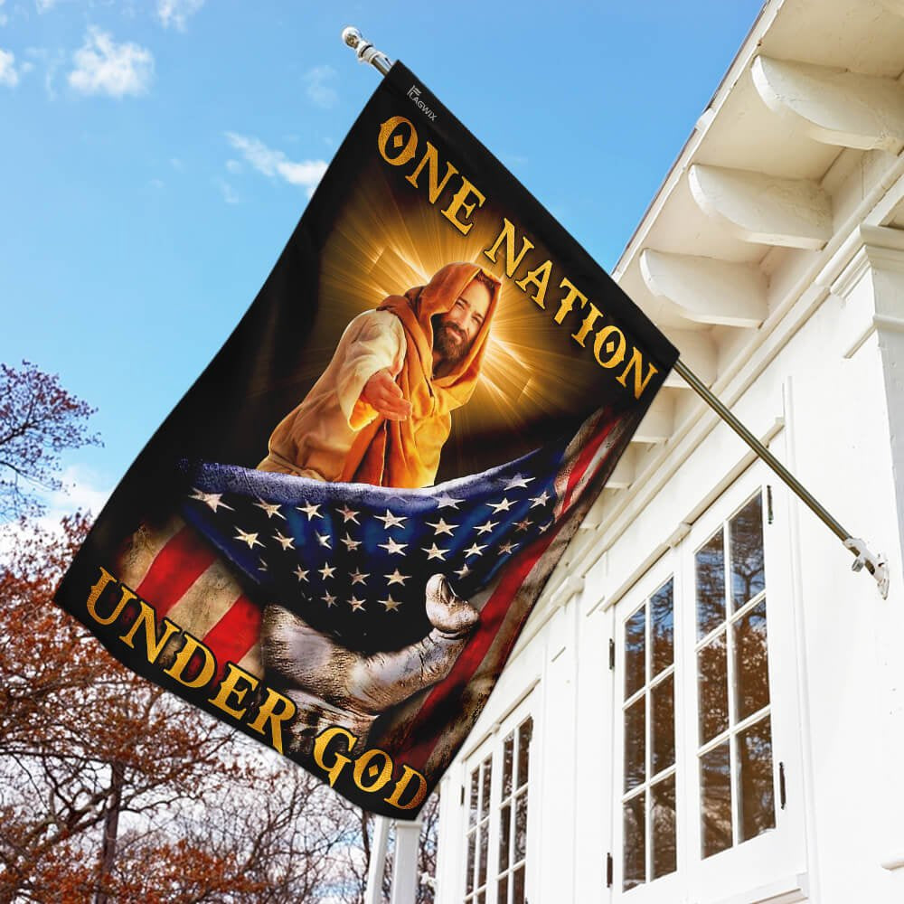 Christian Garden Flags, One Nation Under God Flag, Christian House Flags, Christian Cross Flag, Faith Flag