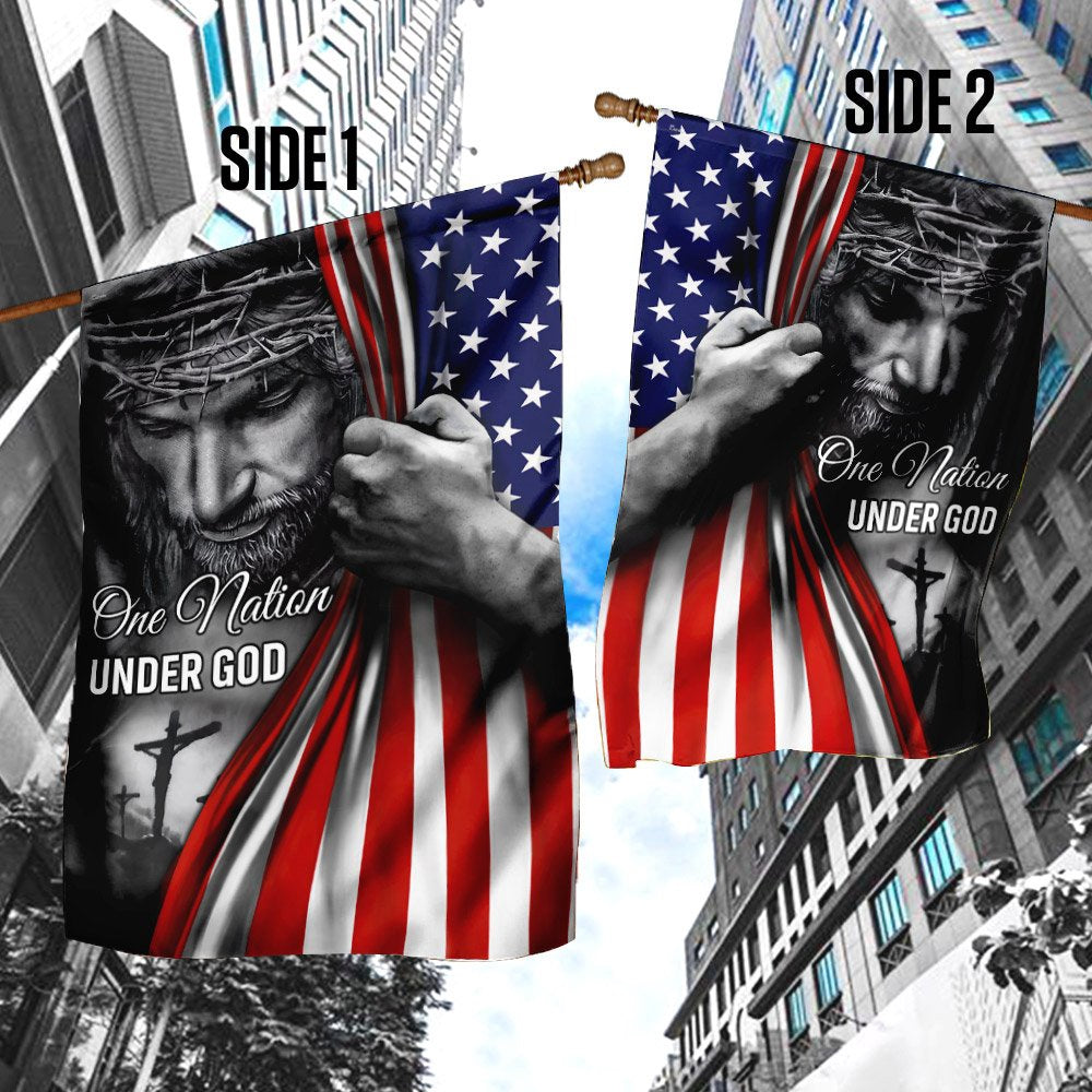 Christian Garden Flags, One Nation Under God Jesus Flag, Christian House Flags, Christian Cross Flag, Faith Flag