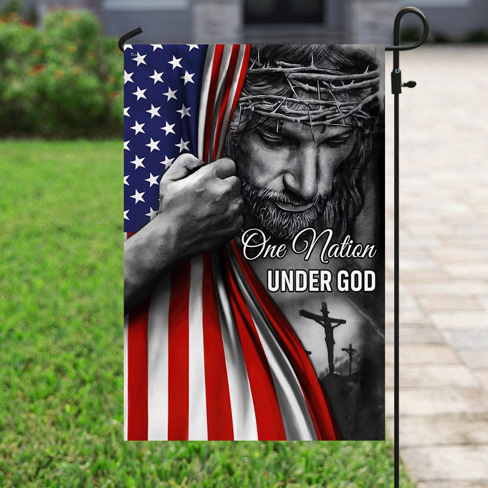 Christian Garden Flags, One Nation Under God Jesus Flag, Christian House Flags, Christian Cross Flag, Faith Flag