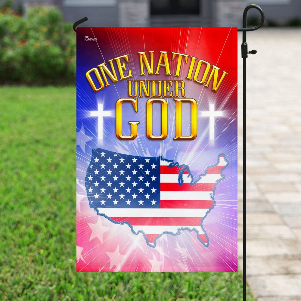 Christian Garden Flags, One Nation Under God Love American Flag, Christian House Flags, Christian Cross Flag, Faith Flag