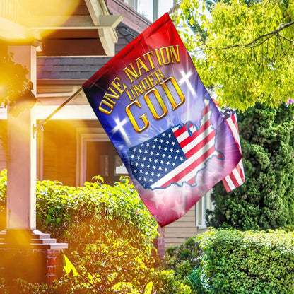 Christian Garden Flags, One Nation Under God Love American Flag, Christian House Flags, Christian Cross Flag, Faith Flag