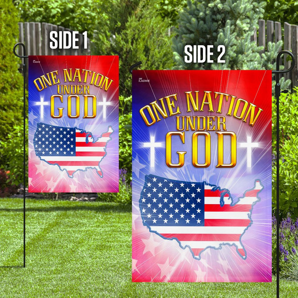 Christian Garden Flags, One Nation Under God Love American Flag, Christian House Flags, Christian Cross Flag, Faith Flag