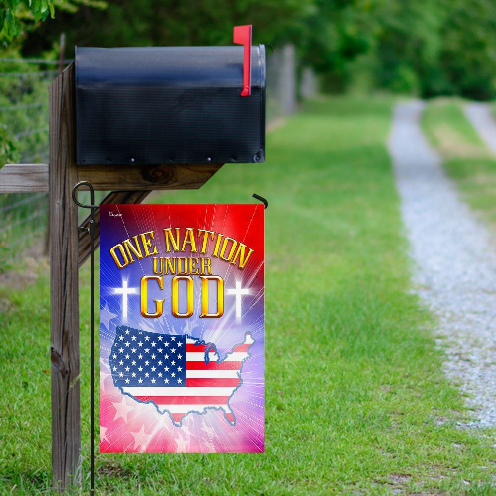 Christian Garden Flags, One Nation Under God Love American Flag, Christian House Flags, Christian Cross Flag, Faith Flag