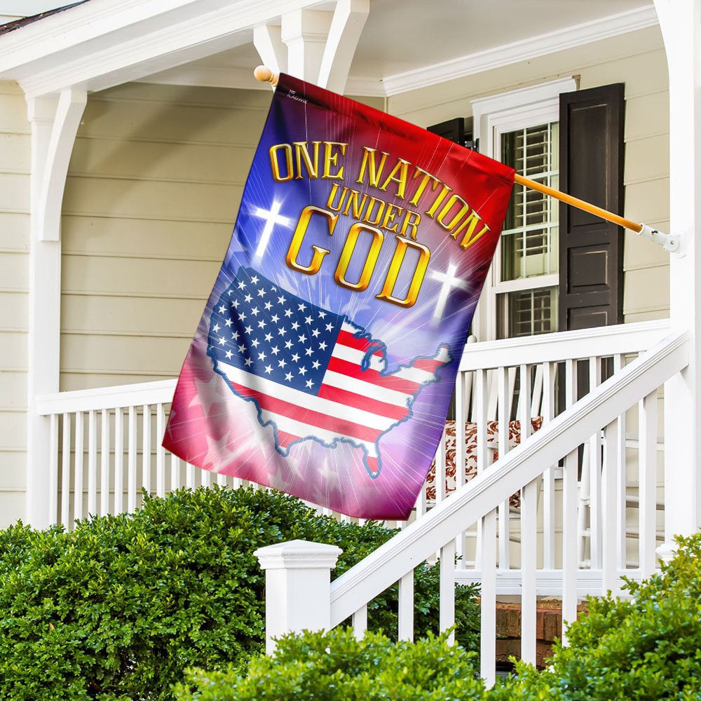 Christian Garden Flags, One Nation Under God Love American Flag, Christian House Flags, Christian Cross Flag, Faith Flag