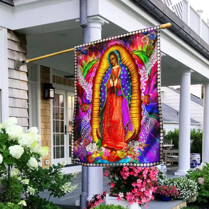Christian Garden Flags, Our Lady Of Guadalupe Flag, Christian House Flags, Christian Cross Flag, Faith Flag