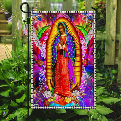 Christian Garden Flags, Our Lady Of Guadalupe Flag, Christian House Flags, Christian Cross Flag, Faith Flag