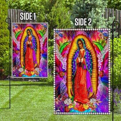 Christian Garden Flags, Our Lady Of Guadalupe Flag, Christian House Flags, Christian Cross Flag, Faith Flag