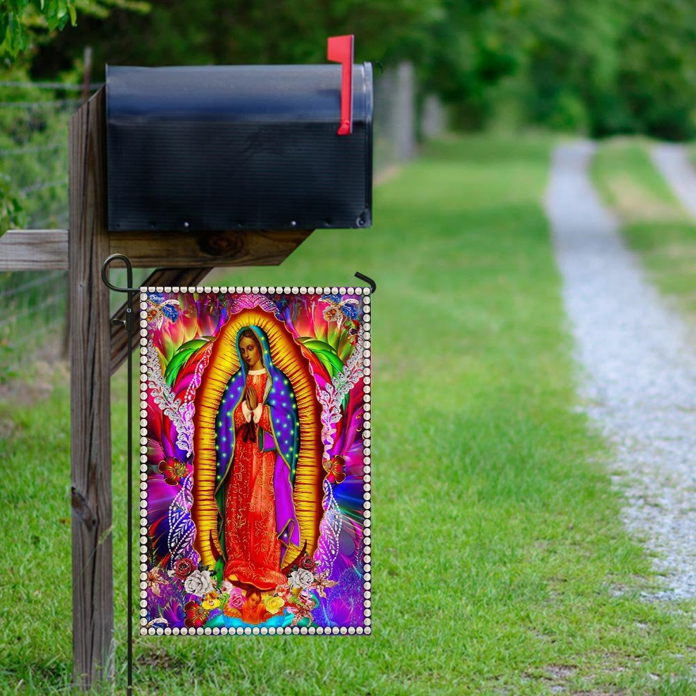 Christian Garden Flags, Our Lady Of Guadalupe Flag, Christian House Flags, Christian Cross Flag, Faith Flag