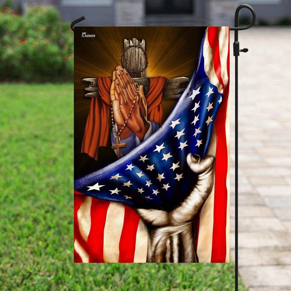 Christian Garden Flags, Praying Hands Faith Hope Flag, Christian House Flags, Christian Cross Flag, Faith Flag