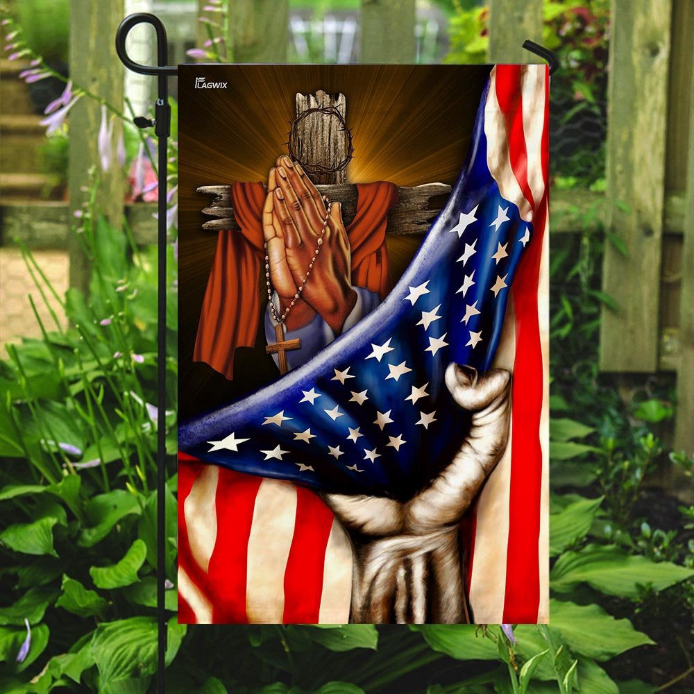 Christian Garden Flags, Praying Hands Faith Hope Flag, Christian House Flags, Christian Cross Flag, Faith Flag