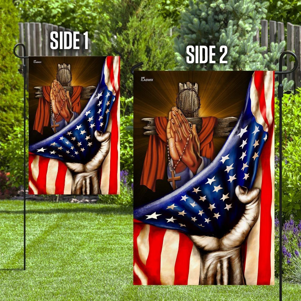 Christian Garden Flags, Praying Hands Faith Hope Flag, Christian House Flags, Christian Cross Flag, Faith Flag