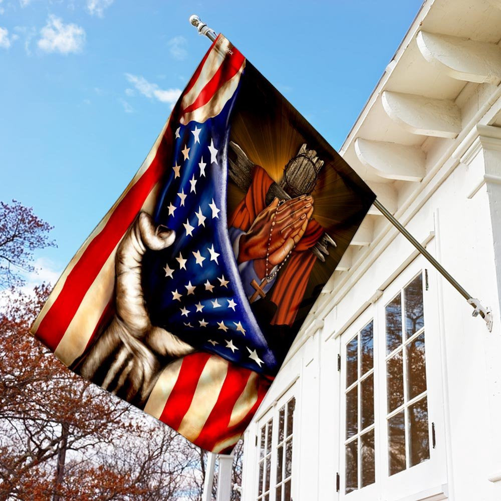 Christian Garden Flags, Praying Hands Faith Hope Flag, Christian House Flags, Christian Cross Flag, Faith Flag