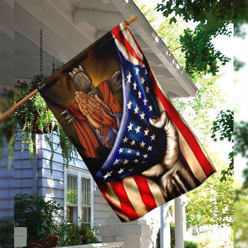 Christian Garden Flags, Praying Hands Faith Hope Flag, Christian House Flags, Christian Cross Flag, Faith Flag