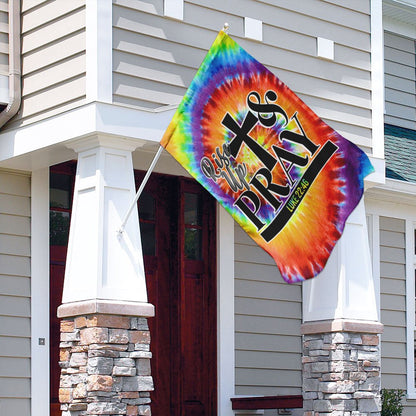 Christian Garden Flags, Rise Up And Pray Flag, Christian House Flags, Christian Cross Flag, Faith Flag