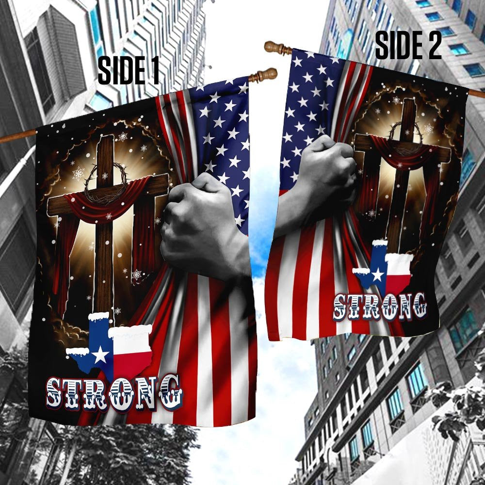 Christian Garden Flags, Texas Strong Flag, Christian House Flags, Christian Cross Flag, Faith Flag