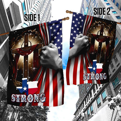 Christian Garden Flags, Texas Strong Flag, Christian House Flags, Christian Cross Flag, Faith Flag