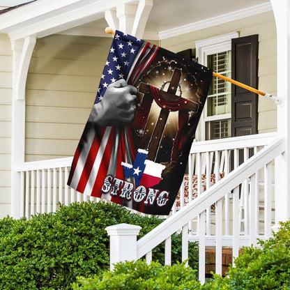 Christian Garden Flags, Texas Strong Flag, Christian House Flags, Christian Cross Flag, Faith Flag