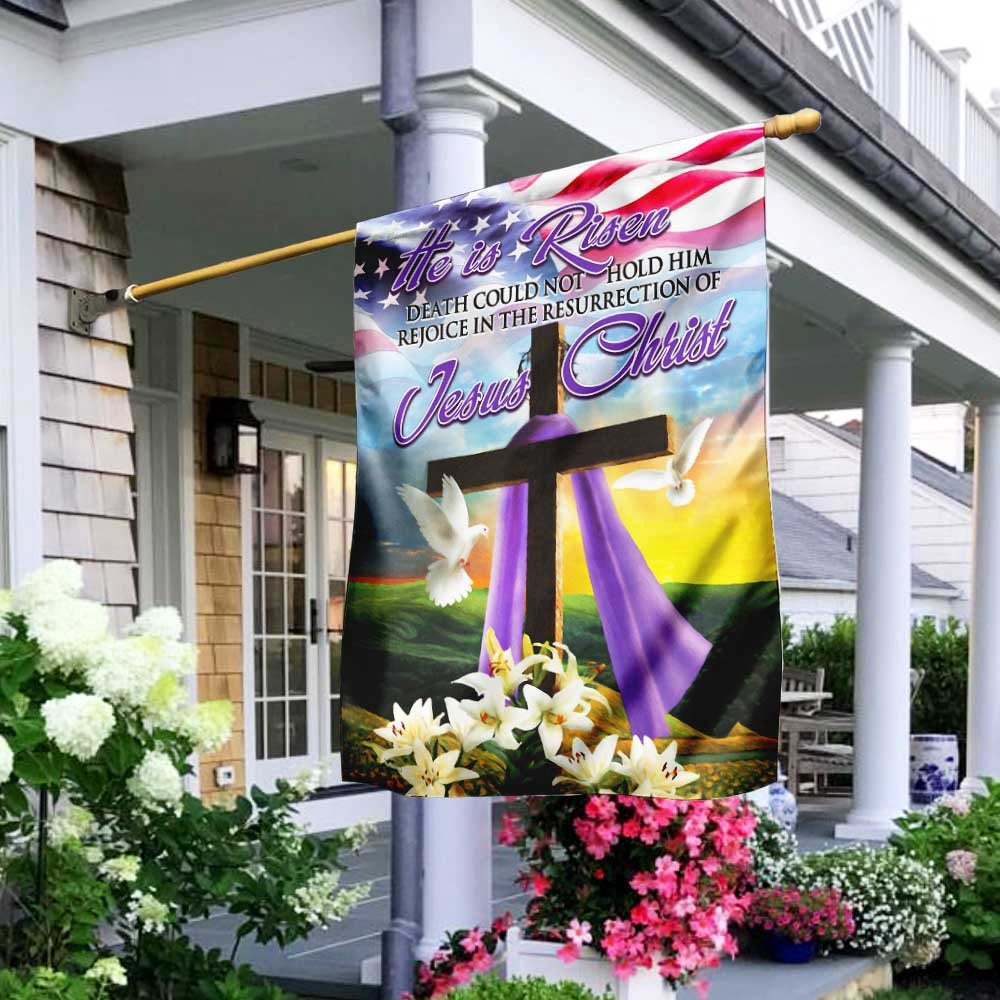 Christian Garden Flags, The Resurrection Of Jesus Christ Easter Flag, Christian House Flags, Christian Cross Flag, Faith Flag