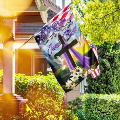 Christian Garden Flags, The Resurrection Of Jesus Christ Easter Flag, Christian House Flags, Christian Cross Flag, Faith Flag