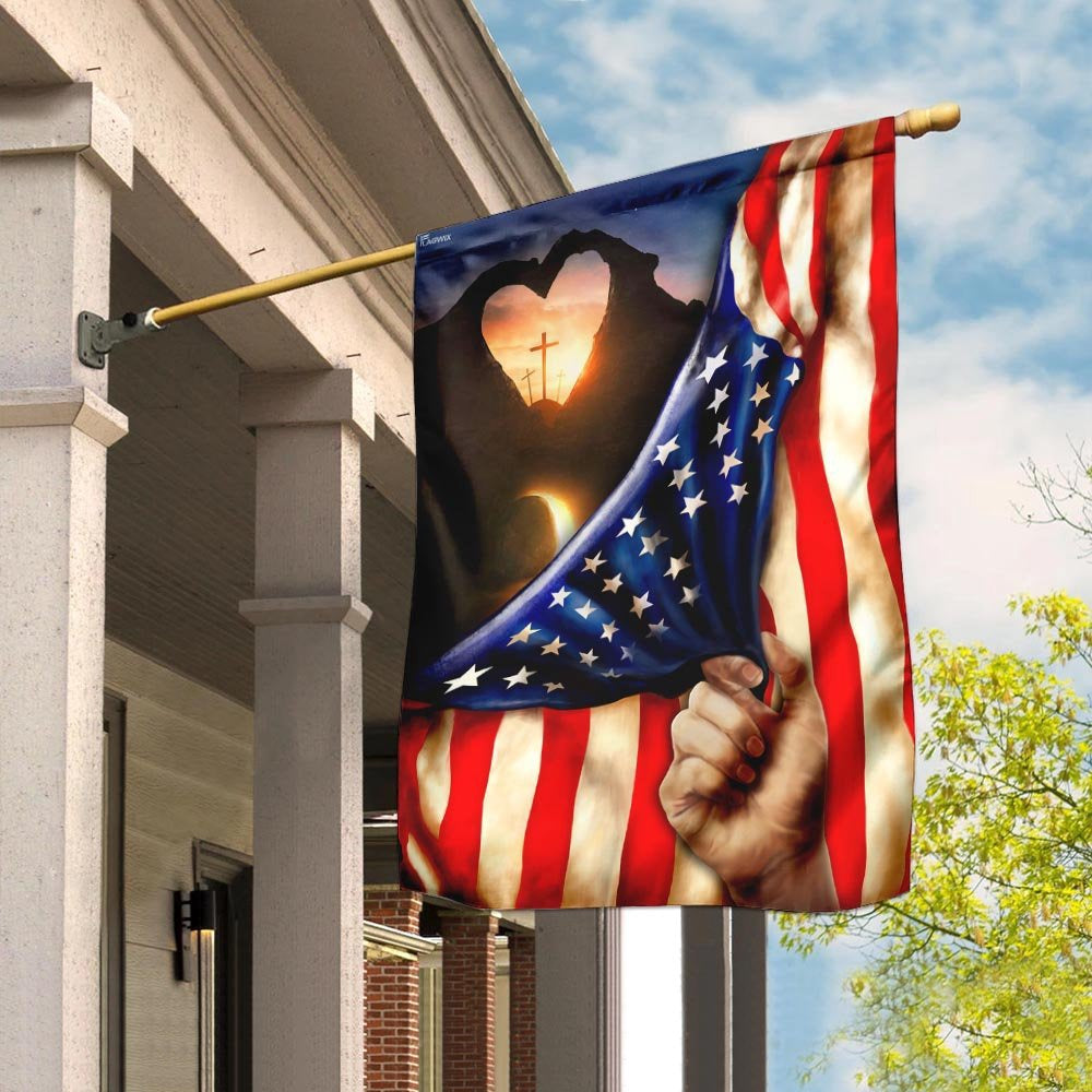 Christian Garden Flags, The Sun On The Cross Flag, Christian House Flags, Christian Cross Flag, Faith Flag