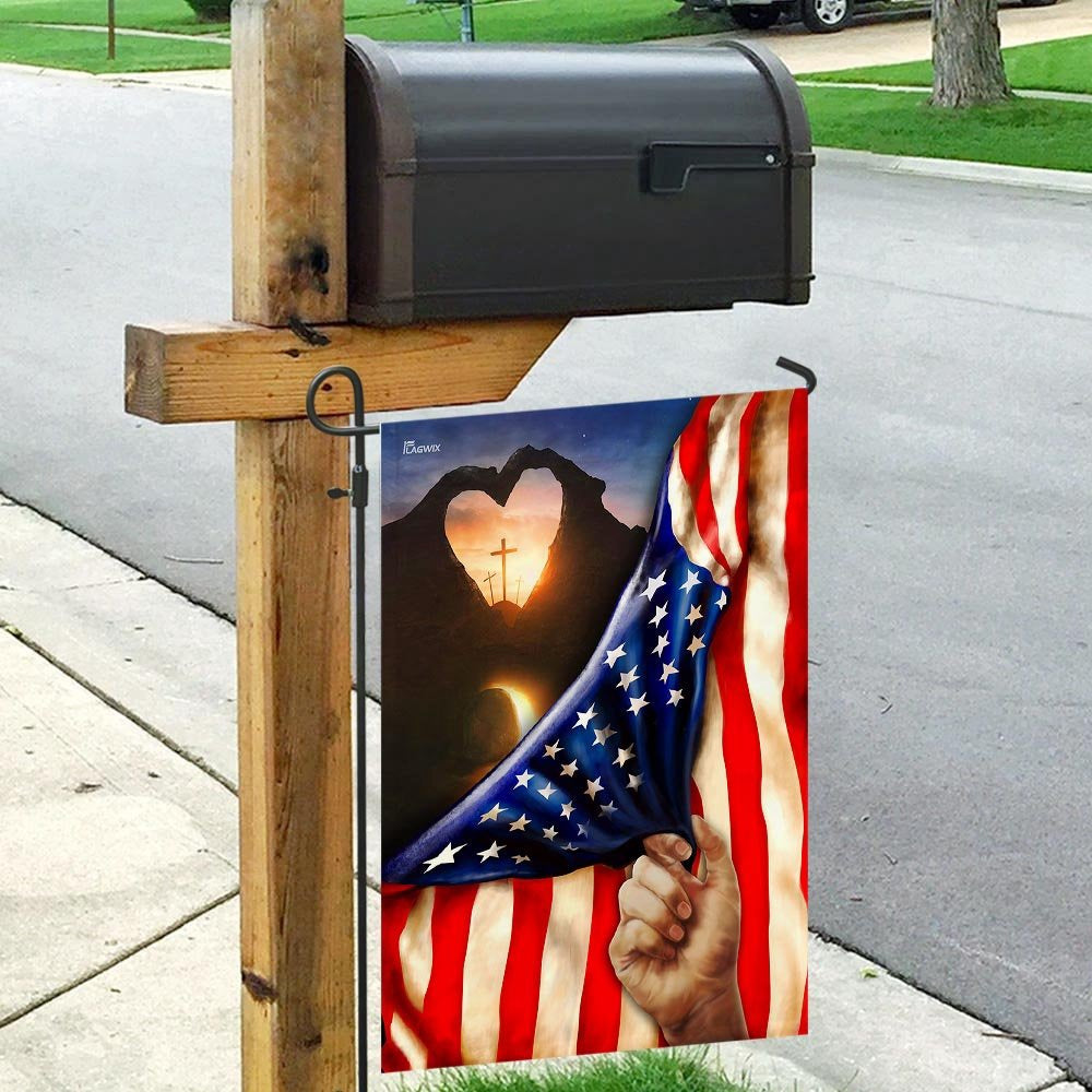 Christian Garden Flags, The Sun On The Cross Flag, Christian House Flags, Christian Cross Flag, Faith Flag