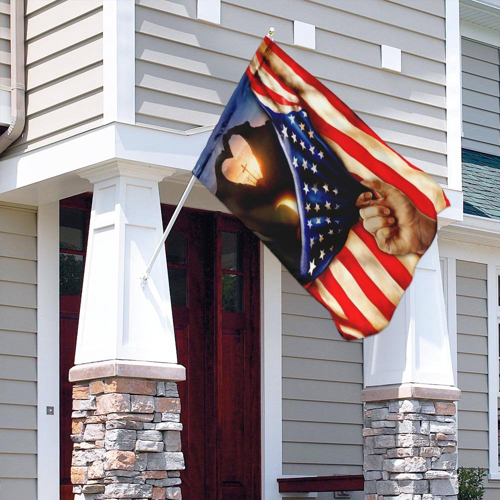 Christian Garden Flags, The Sun On The Cross Flag, Christian House Flags, Christian Cross Flag, Faith Flag