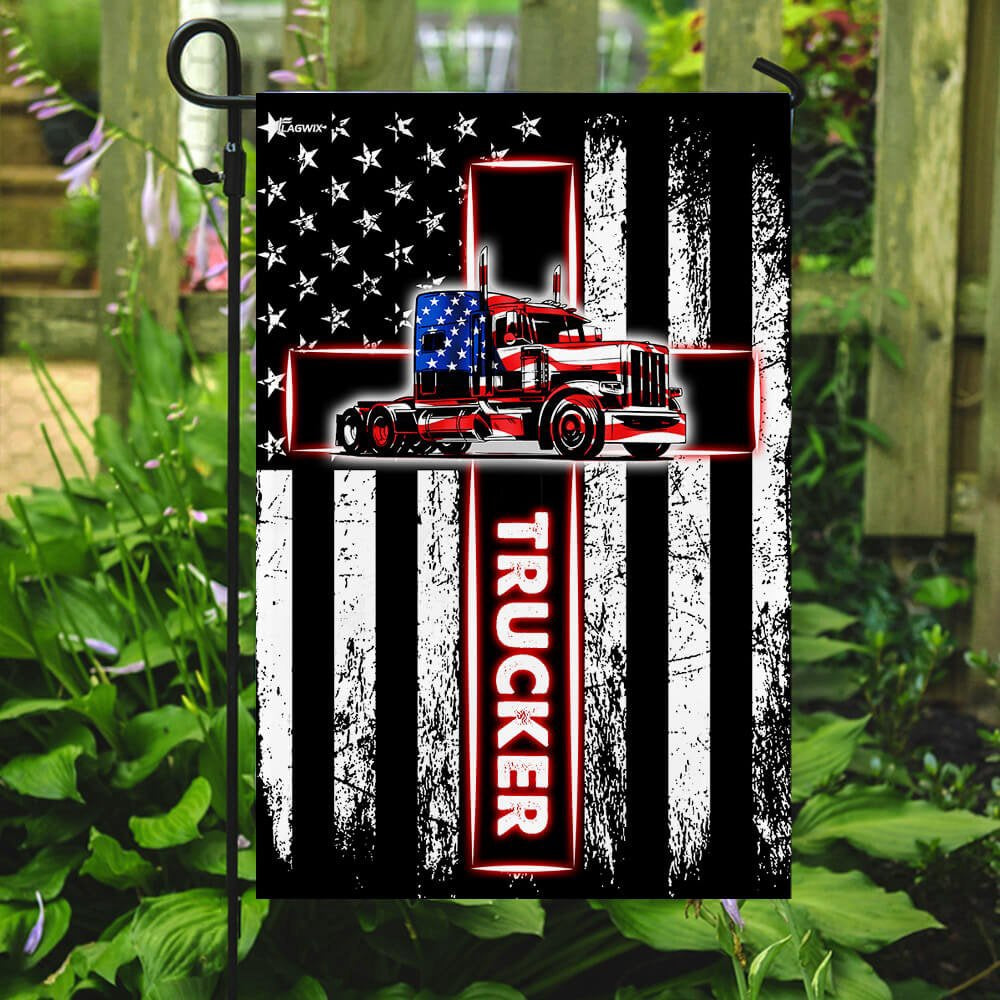 Christian Garden Flags, Trucker American US Flag, Christian House Flags, Christian Cross Flag, Faith Flag