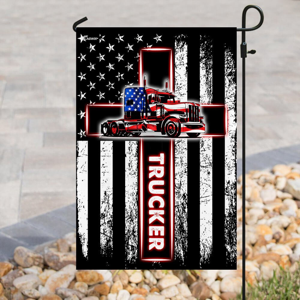 Christian Garden Flags, Trucker American US Flag, Christian House Flags, Christian Cross Flag, Faith Flag