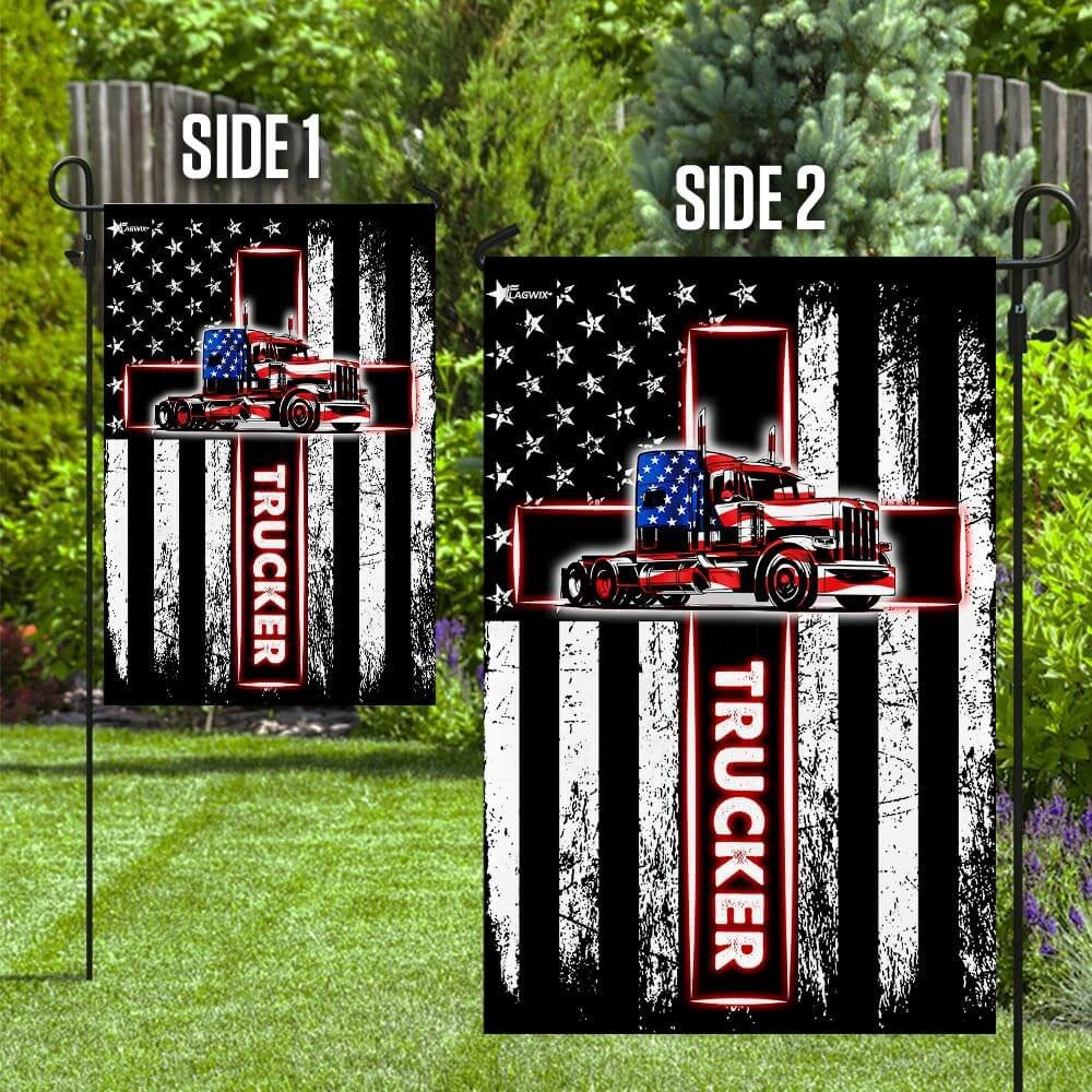 Christian Garden Flags, Trucker American US Flag, Christian House Flags, Christian Cross Flag, Faith Flag