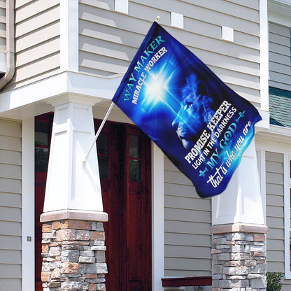 Christian Garden Flags, Way Maker Miracle Worker Jesus Christ Flag, Christian House Flags, Christian Cross Flag, Faith Flag