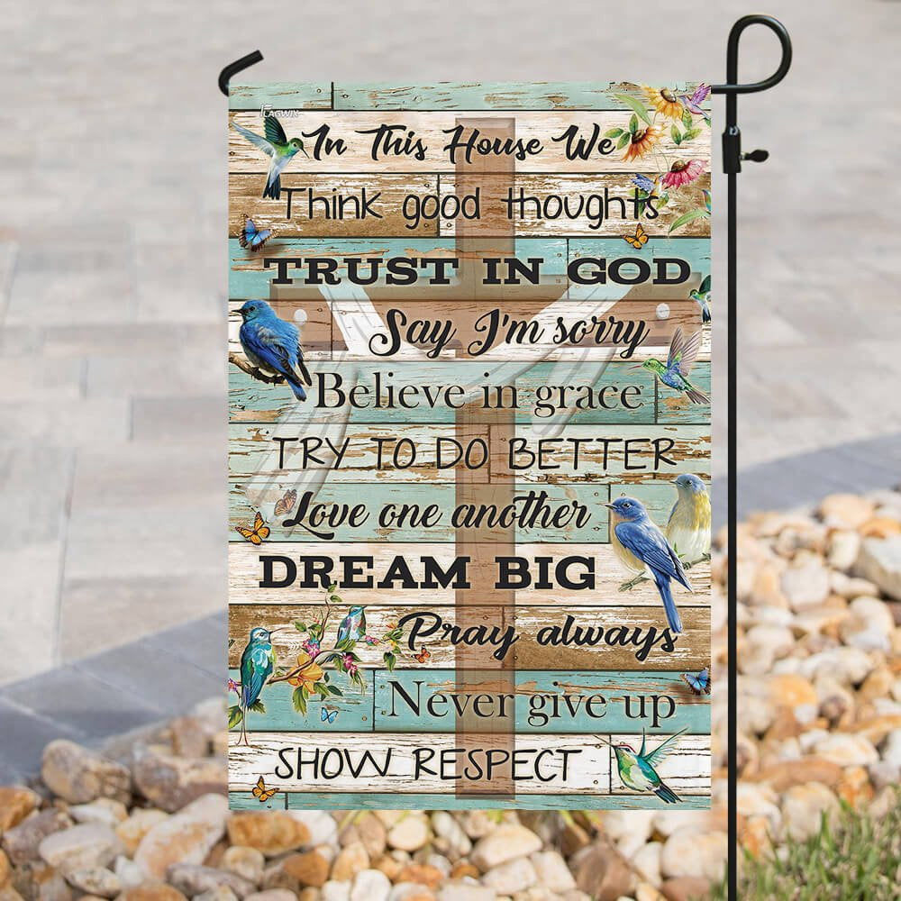 Christian Garden Flags, We Trust In God Flag, Christian House Flags, Christian Cross Flag, Faith Flag
