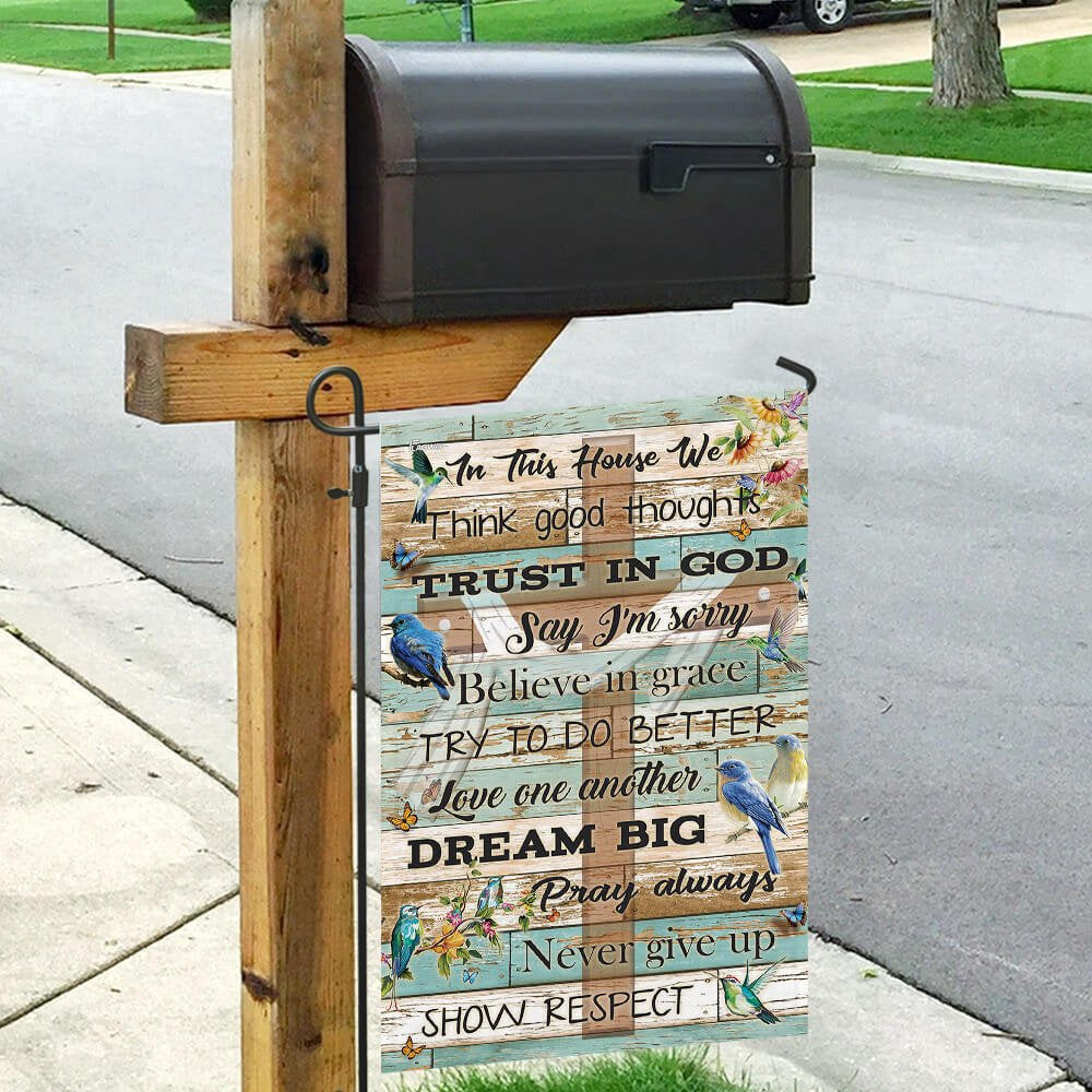 Christian Garden Flags, We Trust In God Flag, Christian House Flags, Christian Cross Flag, Faith Flag