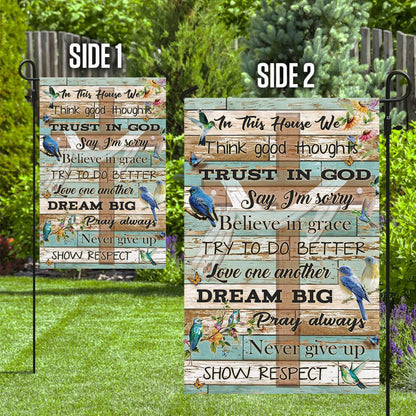 Christian Garden Flags, We Trust In God Flag, Christian House Flags, Christian Cross Flag, Faith Flag