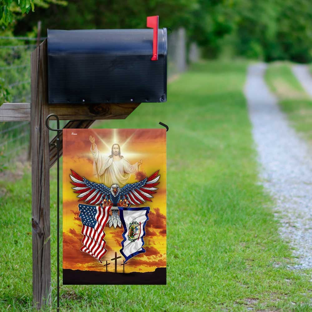 Christian Garden Flags, West Virginia State One Nation Under God Flag, Christian House Flags, Christian Cross Flag, Faith Flag