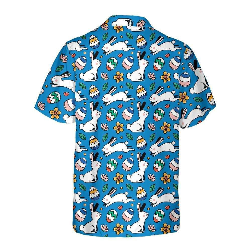Christian Hawaiian Shirt, Bunny Egg Easter Hawaiian Shirt, Easter Hawaiian Shirt, Christian Aloha Shirt