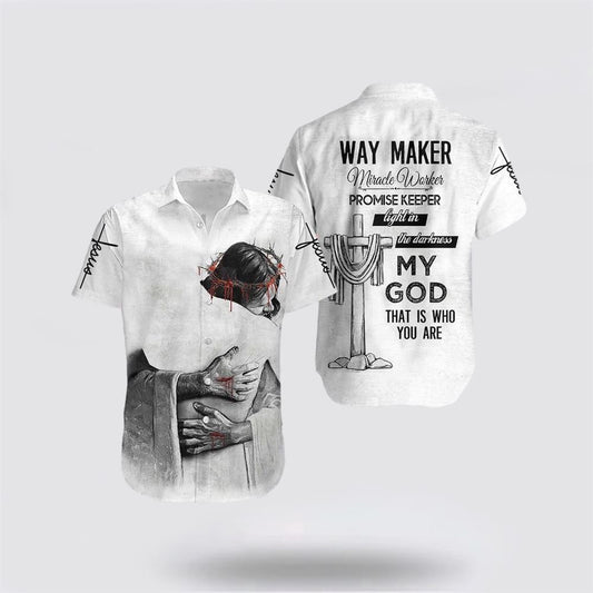 Christian Hawaiian Shirt, Christian Jesus Way Maker Hawaiian Shirt, Christian Aloha Shirt
