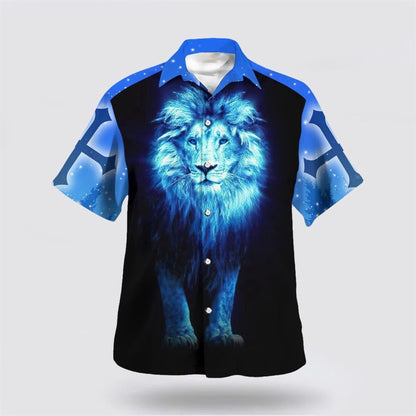 Christian Hawaiian Shirt, Faith Is Seeing Light Lion Hawaiian Shirt, Christian Aloha Shirt
