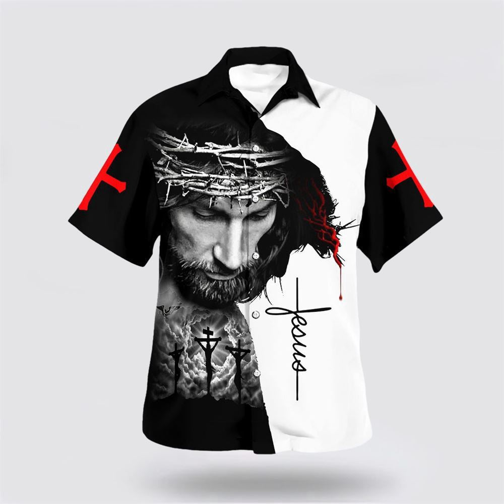 Christian Hawaiian Shirt, Fully Vaccinated By The Blood Of Jesus Hawaiian Shirt, Christian Aloha Shirt