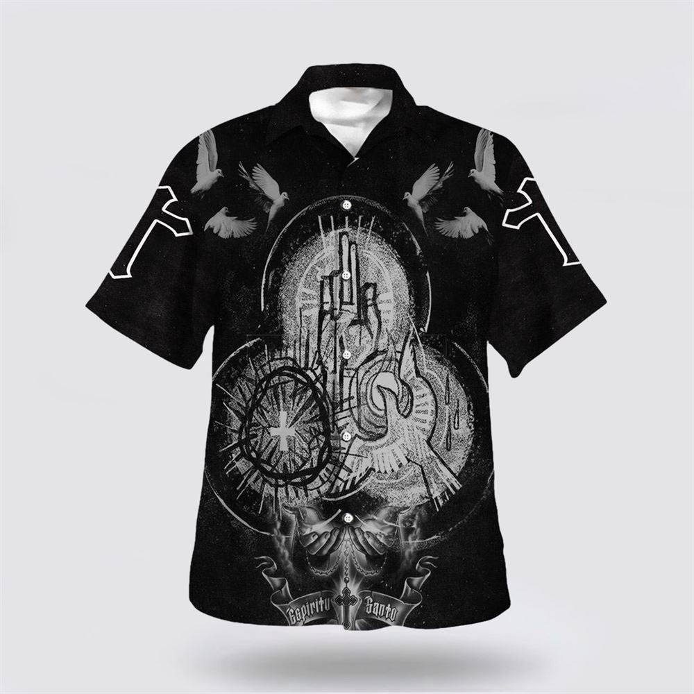 Christian Hawaiian Shirt, Hand God Prayer Hawaiian Shirt, Christian Aloha Shirt