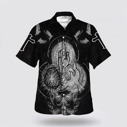 Christian Hawaiian Shirt, Hand God Prayer Hawaiian Shirt, Christian Aloha Shirt