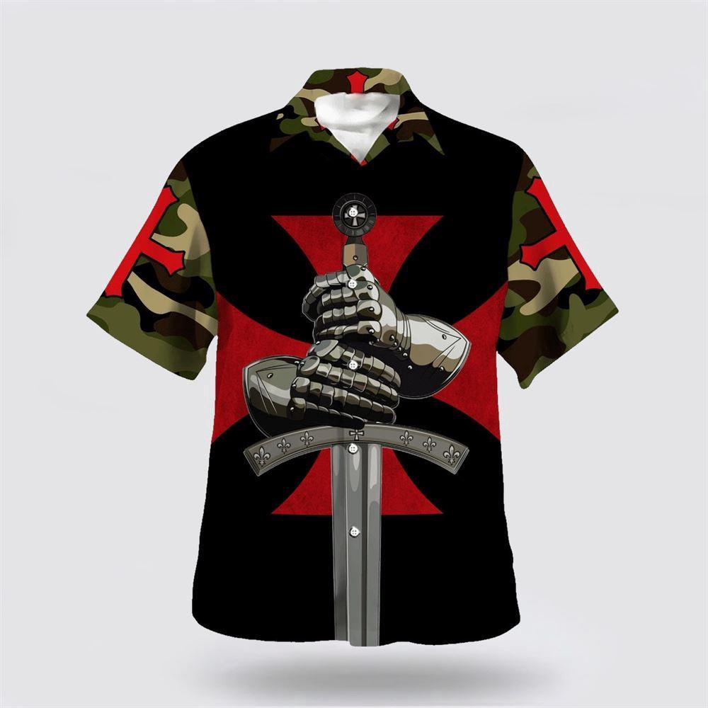 Christian Hawaiian Shirt, Hand Of A Warrior A Child Of God Hawaiian Shirt, Christian Aloha Shirt